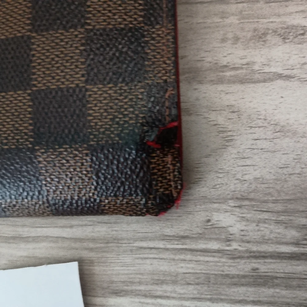 Vintage, Authentic Louis Vuitton Famier Ebene Mens Credit Wallet